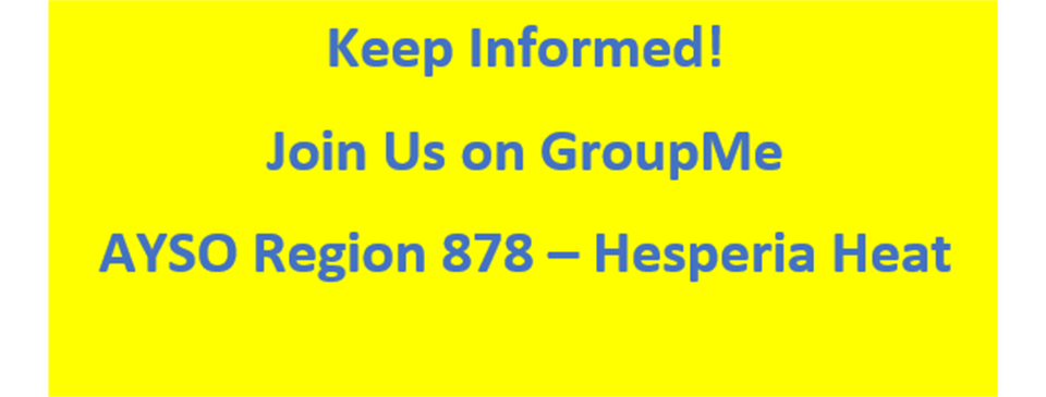 GroupMe: AYSO Region 878 - Hesperia Heat