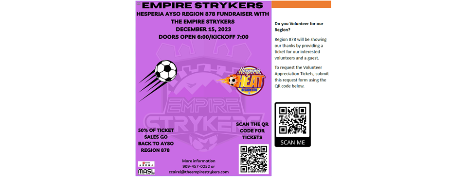 Hesperia Night @ the Empire Strykers Game!