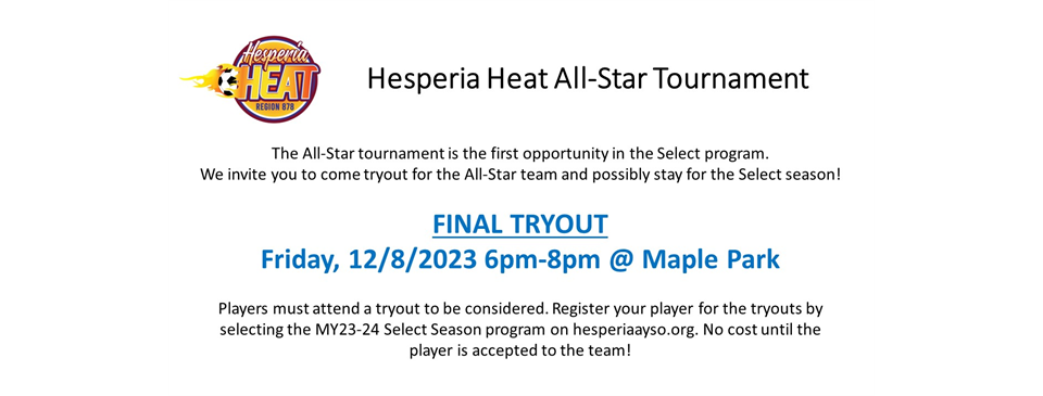 All-Star Final Tryout