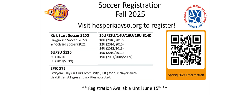 Fall 2025 Registration Available