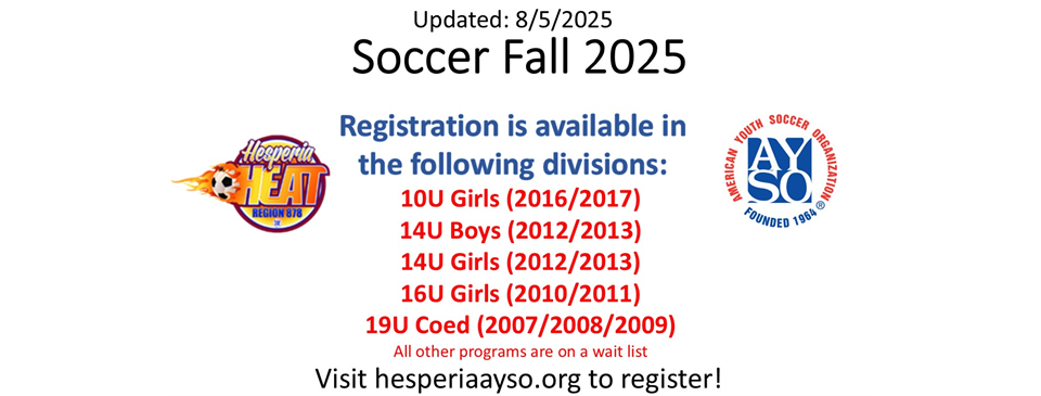 Fall Open Spots