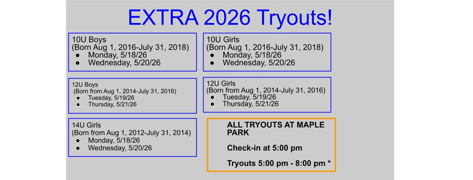EXTRA Tryouts