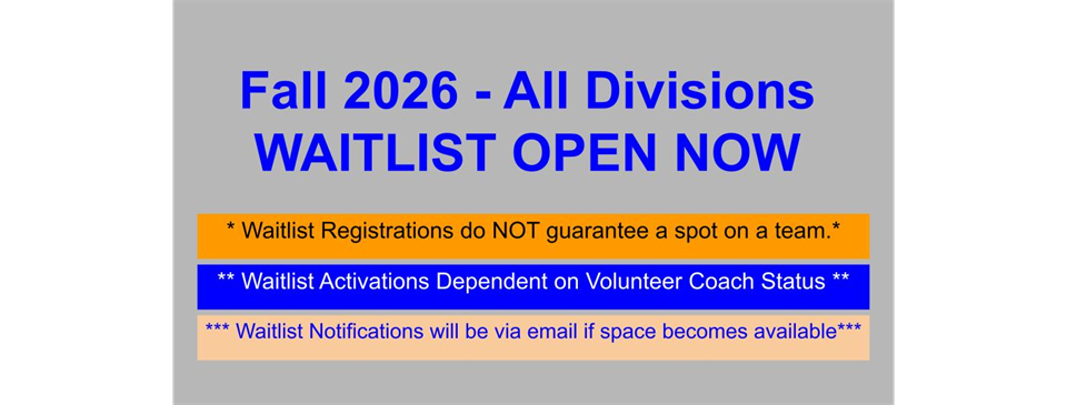 Fall 2026 Waitlist Registration